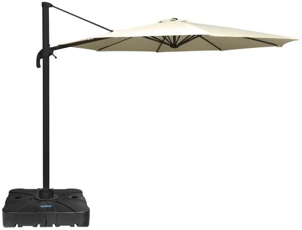 Roma parasol med rotation beige 3m